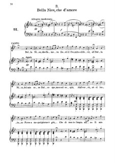 Bella nice che d'amore: G minor by Vincenzo Bellini