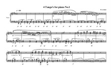 4 Tango's for piano: Tango No.1, MVWV 627 by Maurice Verheul