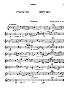 Miniaturen für zwei Violinen und Bratsche, B.149 Op.75a: Stimmen by Antonín Dvořák