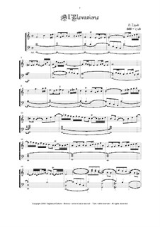 Sonate d'Intavolatura per Organo e Cimbalo: No.14 All' Elevazione in C Major by Domenico Zipoli