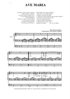 Piano-vocal score (Page 3): For tenor (or soprano) and organ by Franz Schubert