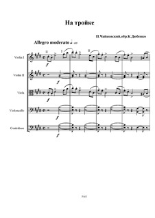 No.11 November (On the Troika): Für Streichorchester by Pjotr Tschaikowski