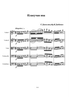 Weeping Willow: Für Streichorchester by Scott Joplin