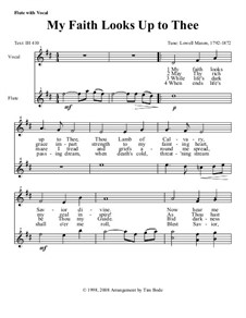 My Faith Looks Up to Thee: Instrument parts by Lowell Mason