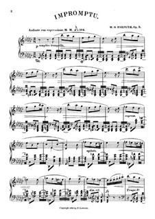Impromptu in Ges-Dur, Op.8: Für Klavier by Wesley Octavius Forsyth