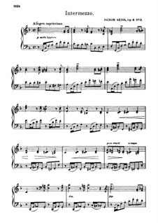 Zwei Kleine Klavierstücke, Op.9: Nr.2 Intermezzo by Isidor Seiss