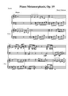 Piano Metamorphasis, Op.18: Piano Metamorphasis by Marty Nickison
