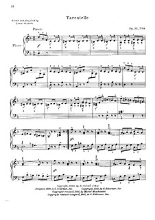 Zehn kleine Stücke, Op.77: Nr.6 Tarantella by Moritz Moszkowski