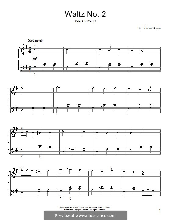 Walzer, Op.34: Nr.1 in As-Dur by Frédéric Chopin