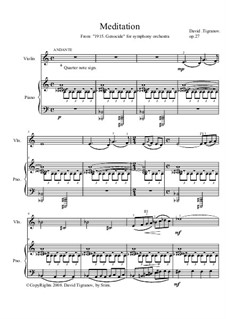 Meditation, Op.27: Meditation by David Tigranov