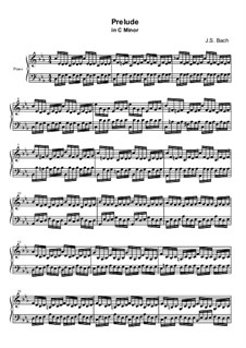 Präludium und Fuge Nr.2 in c-Moll, BWV 847: Präludium by Johann Sebastian Bach