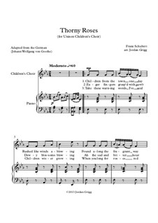Heidenröslein, D.257 Op.3 No.3: For unison children's choir by Franz Schubert