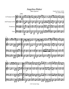 Angelina Baker: Für Blechblasquartett by Stephen Foster