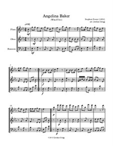 Angelina Baker: For wind trio by Stephen Foster