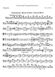 Grand Funeral and Triumphal Symphony, H.80 Op.15: Cellostimme by Hector Berlioz