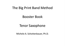 Auftriebbuch: Tenorsaxophon by Michele Schottenbauer