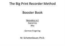 Auftriebbuch: Blockflöte im F (Sopranino und Alt). Deutsch by Michele Schottenbauer
