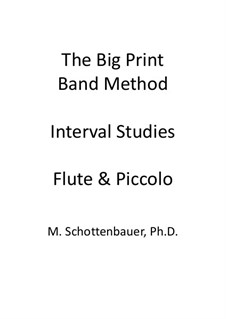 Intervall-Studien: Flöte und Kleine Flöte by Michele Schottenbauer