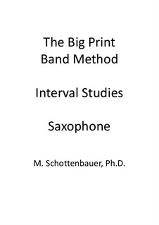 Intervall-Studien: Saxophon by Michele Schottenbauer