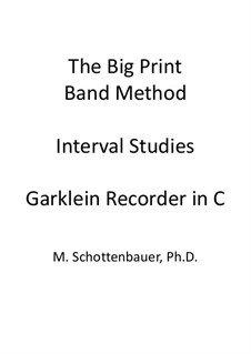 Intervall-Studien: Garklein Blockflöte by Michele Schottenbauer