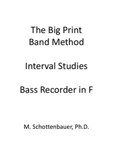 Intervall-Studien: Bassblockflöte by Michele Schottenbauer