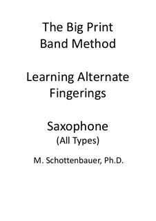 Alternative Fingersätze Lernen: Saxophon by Michele Schottenbauer