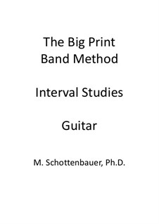 Intervall-Studien: Gitarre by Michele Schottenbauer