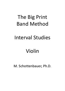 Intervall-Studien: Violine by Michele Schottenbauer