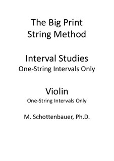 Intervall-Studien: Eine-Saite Intervalle (Violine) by Michele Schottenbauer