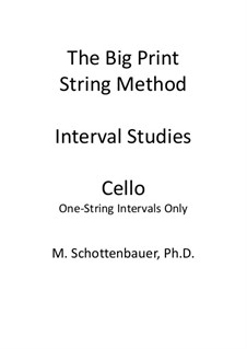 Intervall-Studien: Eine-Saite Intervalle (Сello) by Michele Schottenbauer