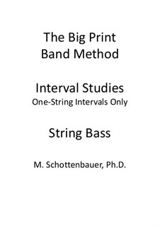 Intervall-Studien: Eine-Saite Intervalle (Kontrabass) by Michele Schottenbauer