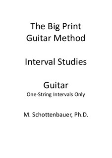 Intervall-Studien: Eine-Saite Intervalle (Gitarre) by Michele Schottenbauer