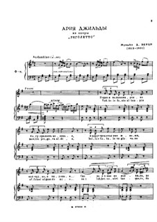 Tutte le feste al tempio: Für Stimme und Klavier by Giuseppe Verdi