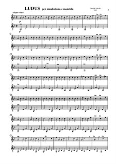 Ludus per mandolino e mandola, sl 028: Ludus per mandolino e mandola by Stephan Loetzke