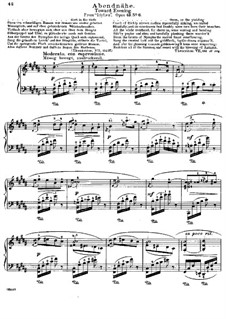 Idyllen, Op.43: Nr.6 Abendnähe by Adolf Jensen