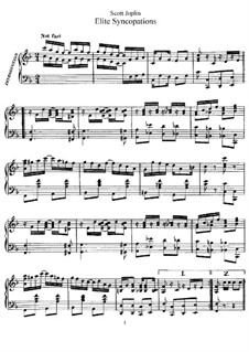 Elite Syncopations: Für Klavier by Scott Joplin