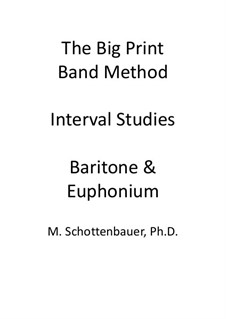 Intervall-Studien: Bariton und Euphonium (3-Ventil) by Michele Schottenbauer