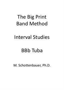 Intervall-Studien: Tuba (3-Ventil) by Michele Schottenbauer