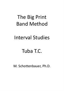 Intervall-Studien: Tuba (4-Ventil) Violinschlüssel by Michele Schottenbauer