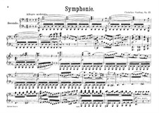 Symphony No.1 in D Minor, Op.21: Für Klavier, vierhändig by Christian Sinding
