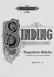 Six Character Pieces, Op.33: Nr.1-3 by Christian Sinding