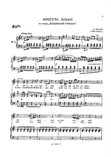 Akt II, Nr.7 Ariette der Ännchen: Für Stimme und Klavier by Carl Maria von Weber