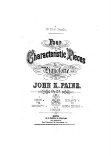 Vier charakteristischen Stücke, Op.25: Nr.1 Tanz by John Knowles Paine