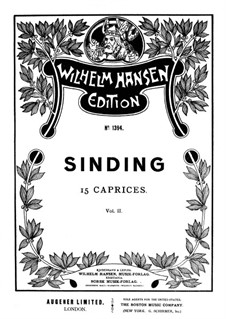 Fifteen Caprices, Op.44: No.9-15 by Christian Sinding