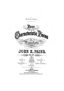 Vier charakteristischen Stücke, Op.25: Nr.3 Impromptu by John Knowles Paine