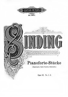 Fünf Klavierstücke, Op.62: Nr.1-3 by Christian Sinding