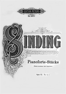 Fünf Klavierstücke, Op.62: No.4-5 by Christian Sinding