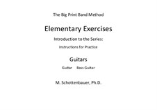 Elementary Exercises. Introduction and Instructions for Practice: Gitarre by Michele Schottenbauer