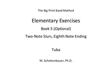 Elementare Übungen. Buch V: Tuba by Michele Schottenbauer