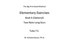 Elementare Übungen. Buch VI: Tuba (T.C.) by Michele Schottenbauer